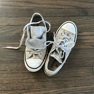 Metallic Silver Converse